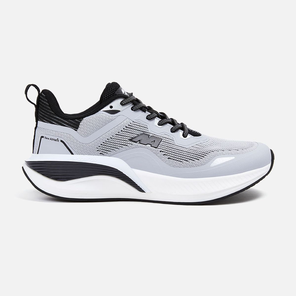 NEW ATHLETIC - ZAPATILLAS NEW ATHLETIC RUNNING SPOOM62 GRIS CLARO CON NEGRO PARA HOMBRE