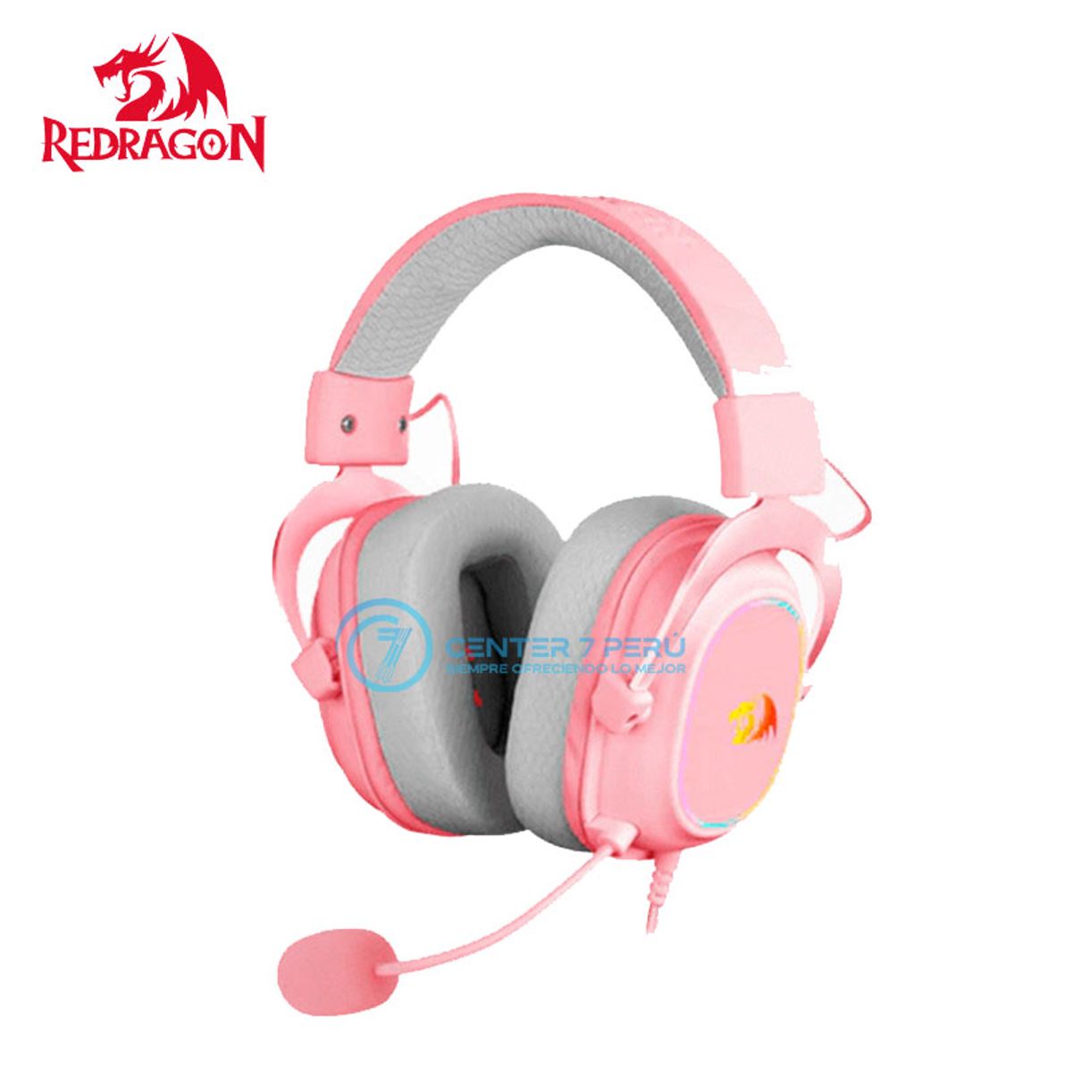 REDRAGON - Auriculares Redragon Zeus X RGB H510P-RGB PINK