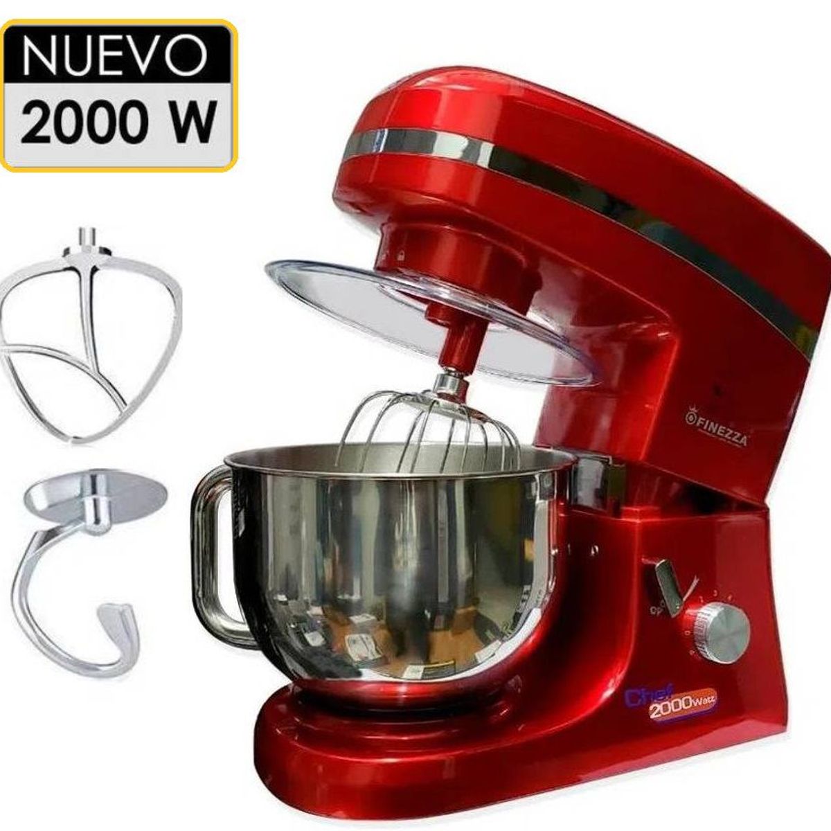 FINEZZA - Batidora Orbital Finezza 2000W FZ-6818B Rojo