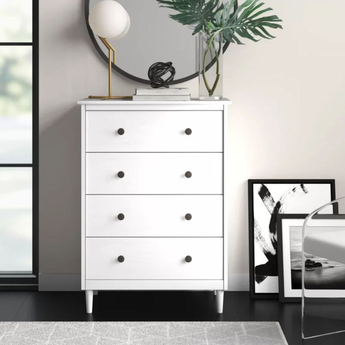 VENTITAS HOME - Cómoda Denia 4 Cajones Ventitas Home Blanco