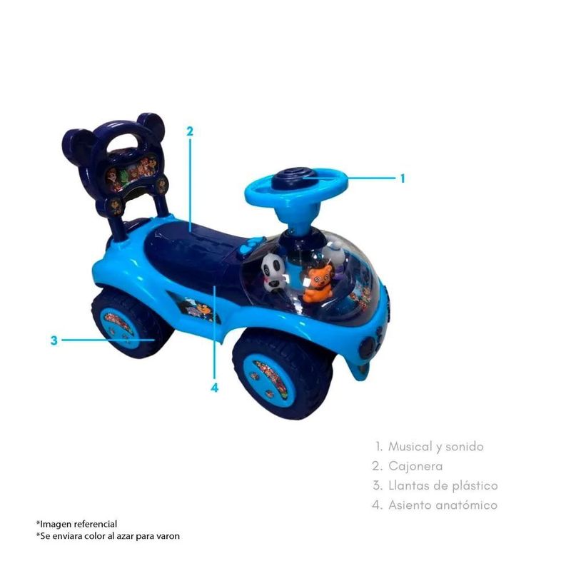 GENERICO - Buggy Corre Pasillos Panda Para Niños Varon