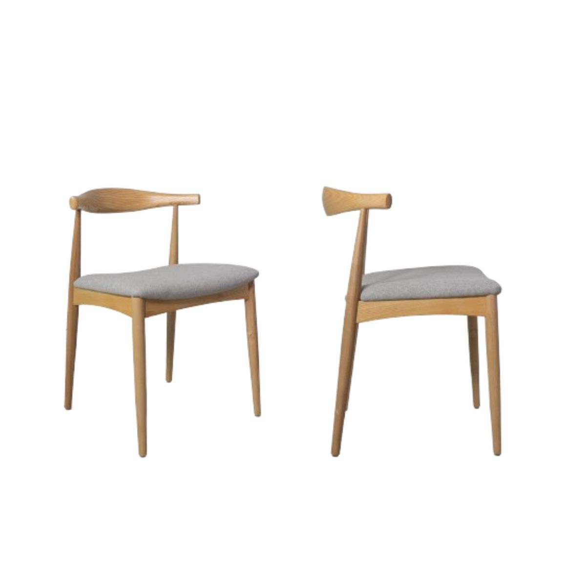 NIHM - Silla de Comedor Moustache New Marrón Claro