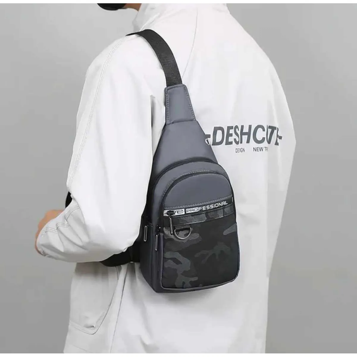 GENERICO - Morral Mochila Fashion 2024 Pechera de Hombre para Celular Billetera