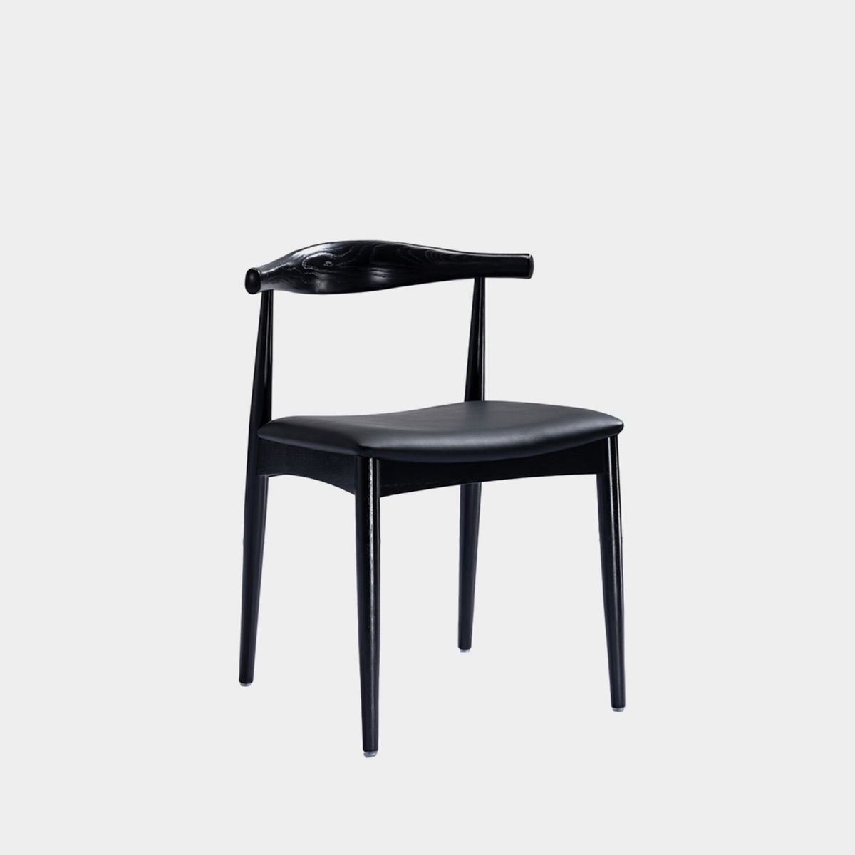 NIHM - Silla de Comedor Moustache New de Madera Negro