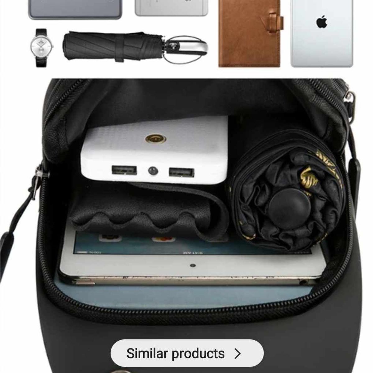 GENERICO - Mochila Morral Fashion Pechera de Hombre para Accesorios Diseño Sport