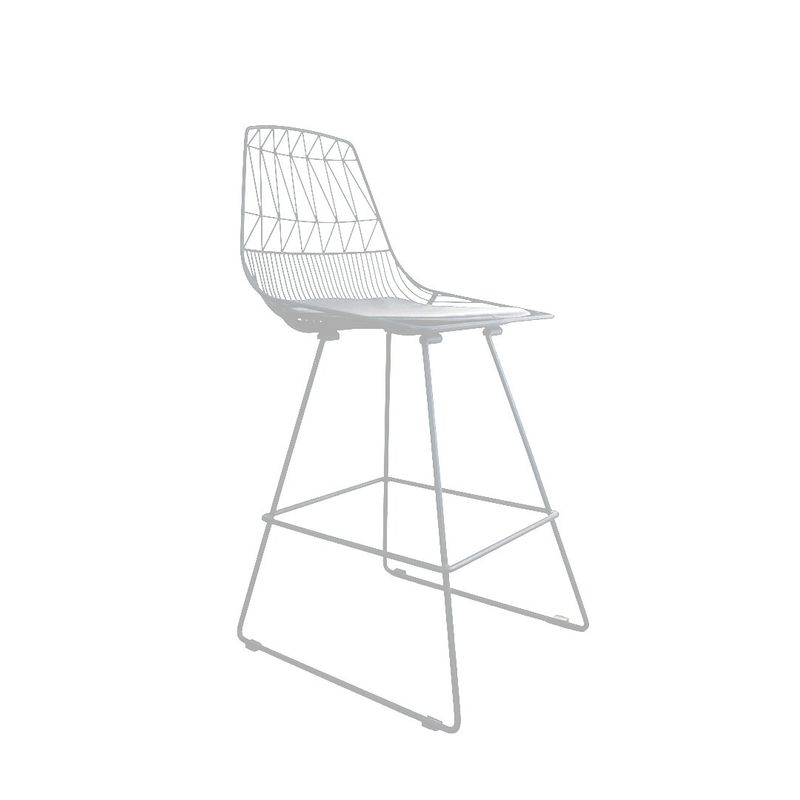 NIHM - Silla Alta de Bar Dessert Blanco 75 cm