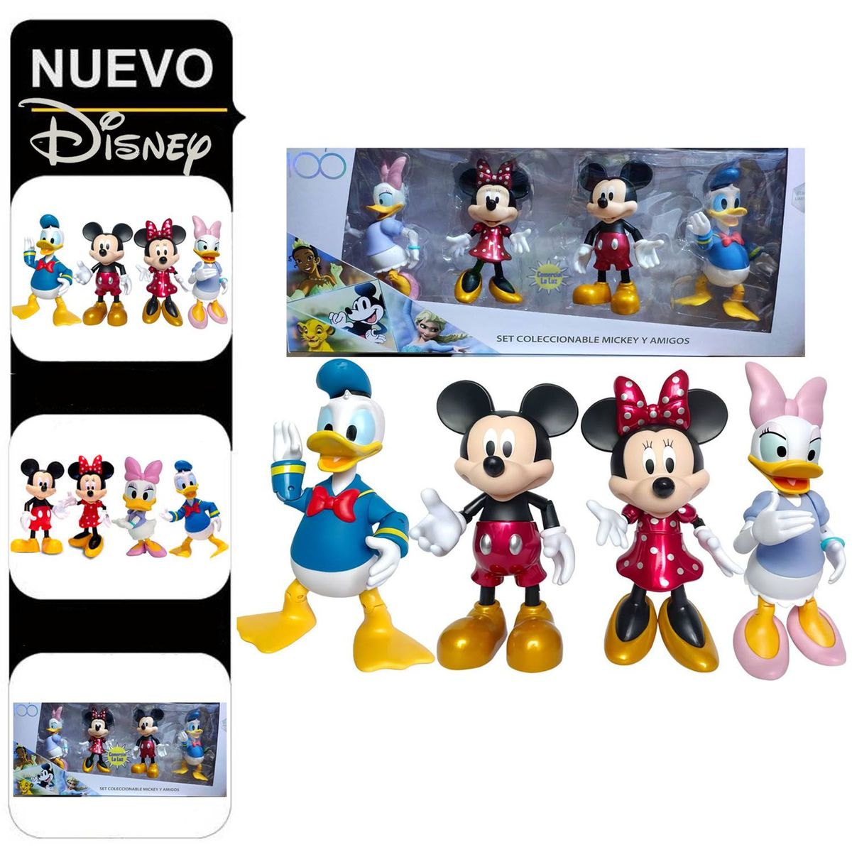 DISNEY - Set de Figuras Articulables Mickey Mouse y sus Amigos 4pcs