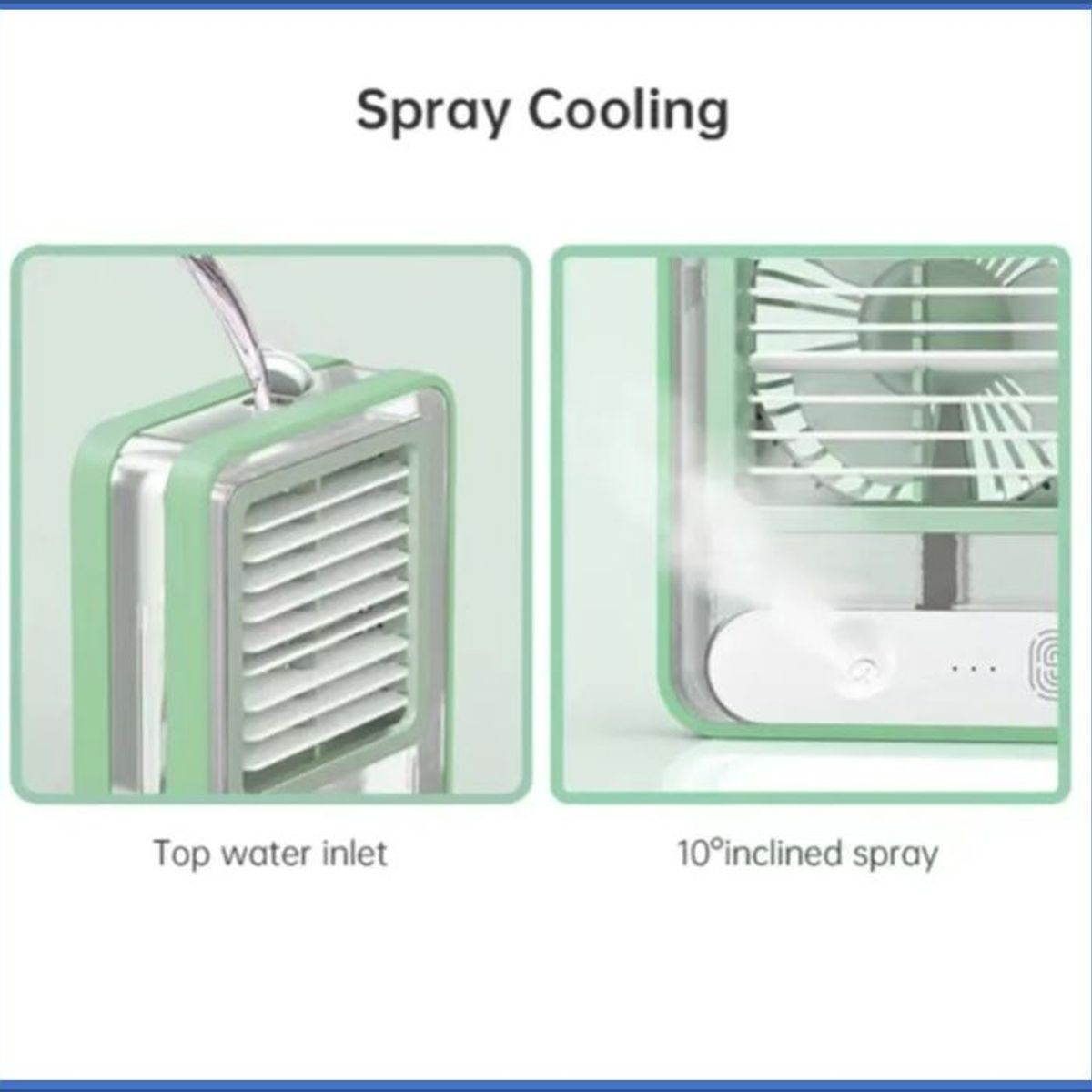 GENERICO - ventilador y humidificador portatil color lila