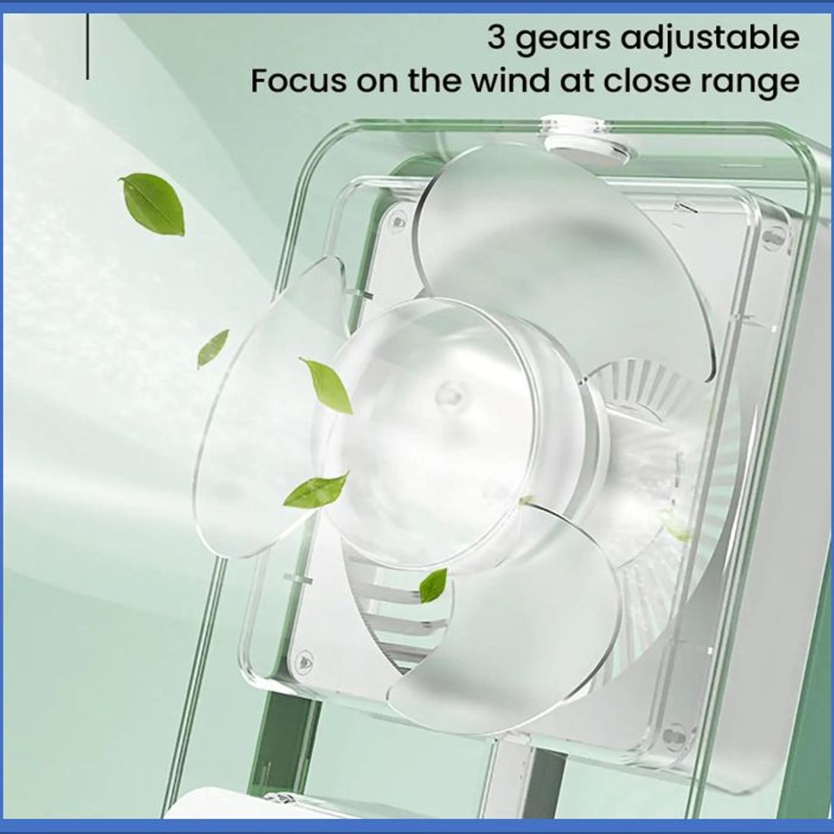 GENERICO - ventilador y humidificador portatil color verde