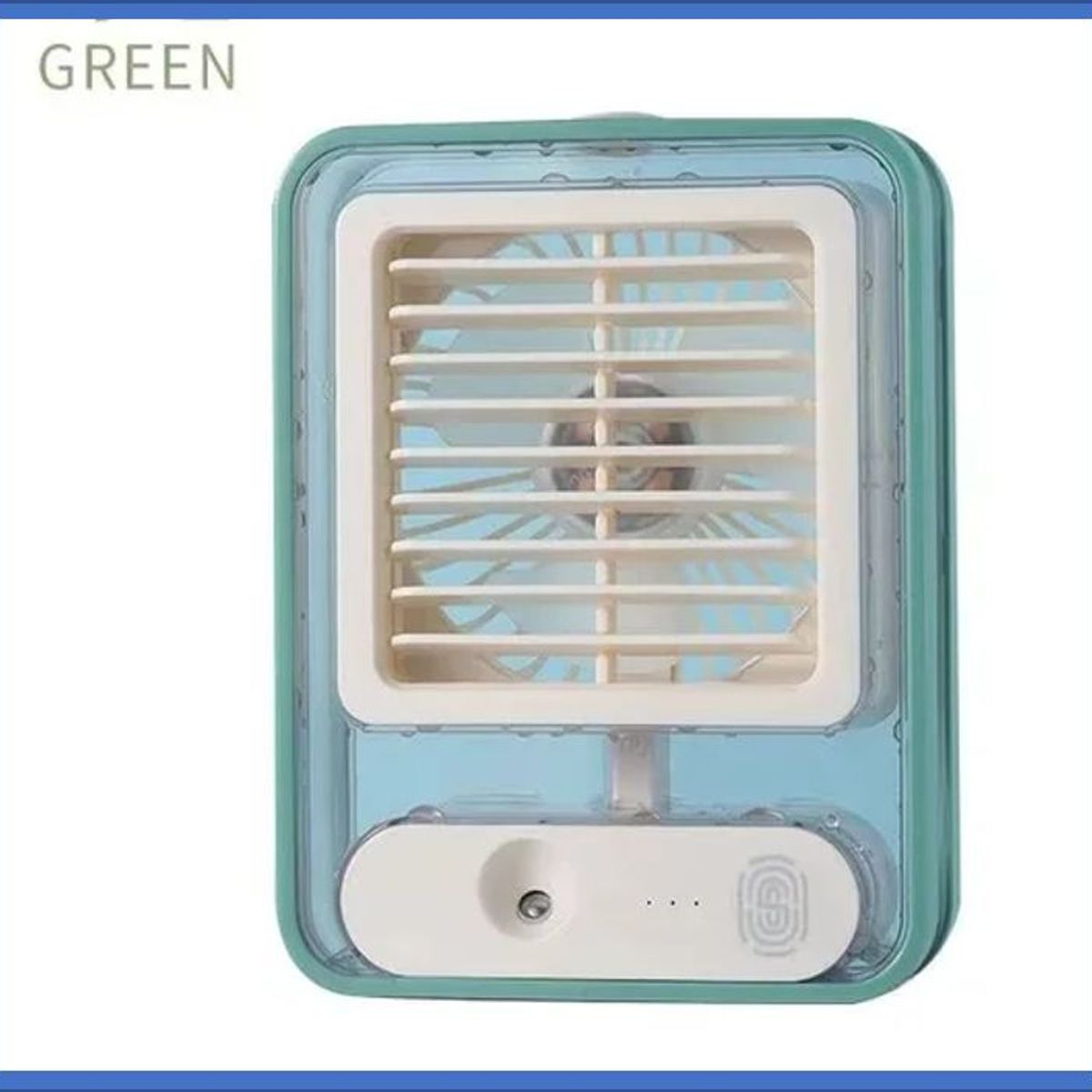 GENERICO - ventilador y humidificador portatil color verde