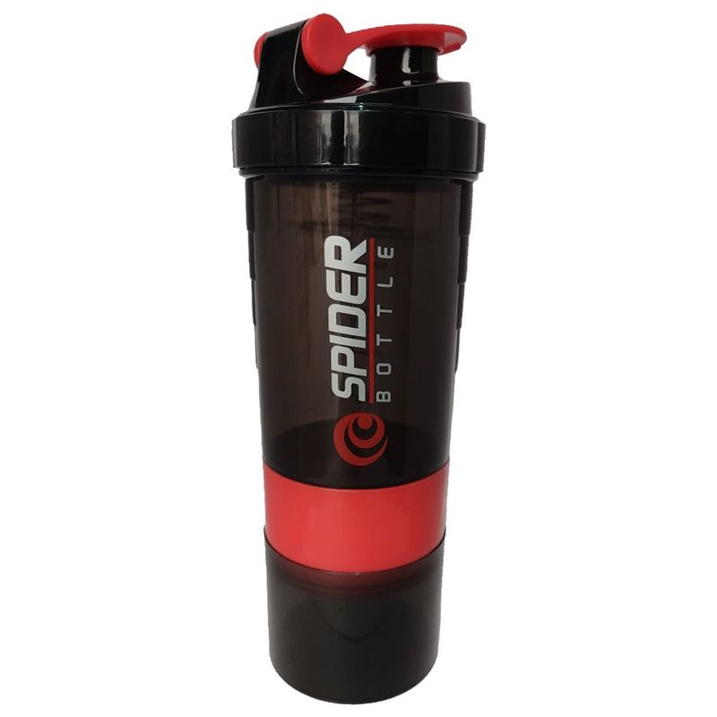 REAL FITNESS PERU - Tomatodo Shaker Smart 3 Cuerpos 500ml Color Rojo