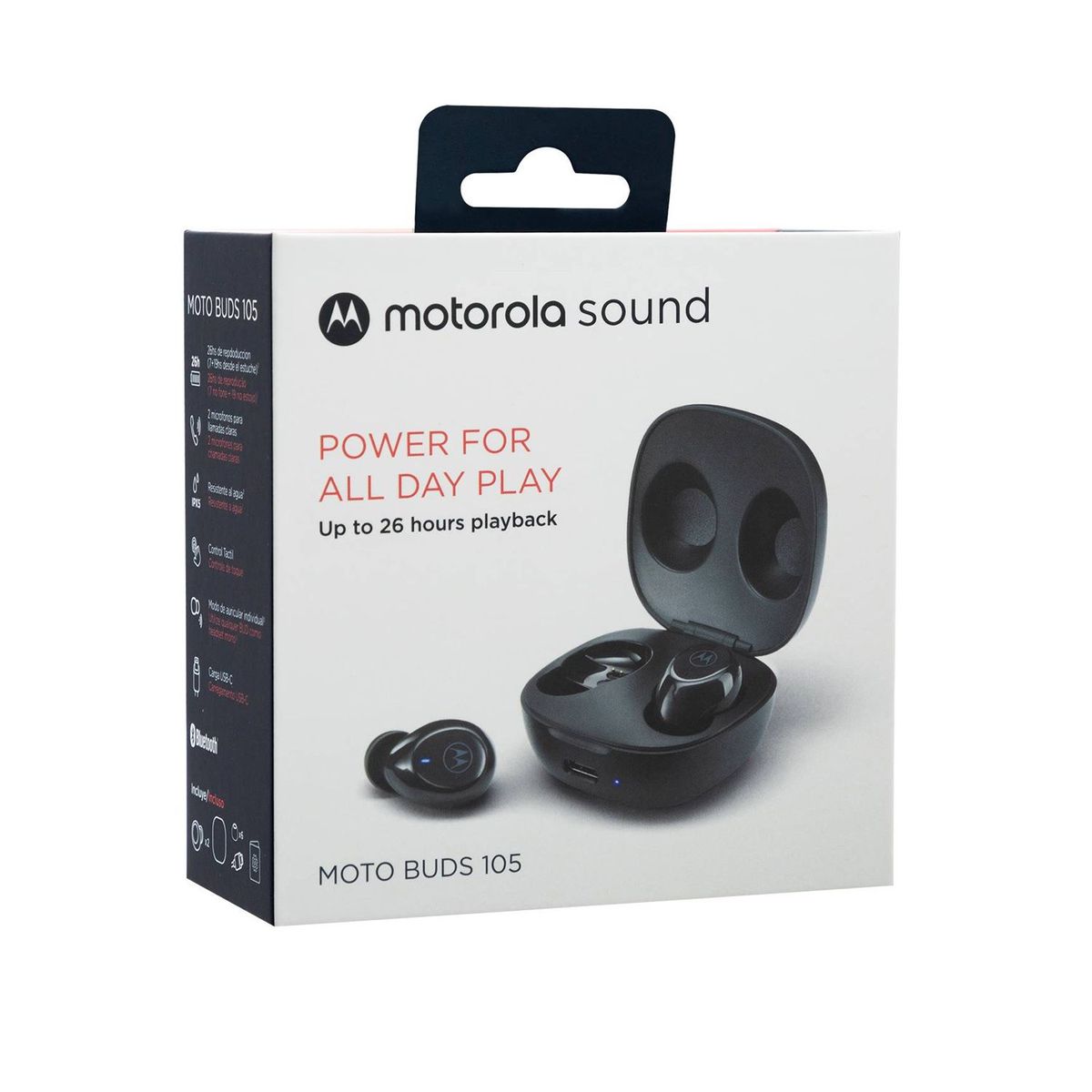 MOTOROLA - Audifono Motorola Moto Buds 105 True Wireless Negro