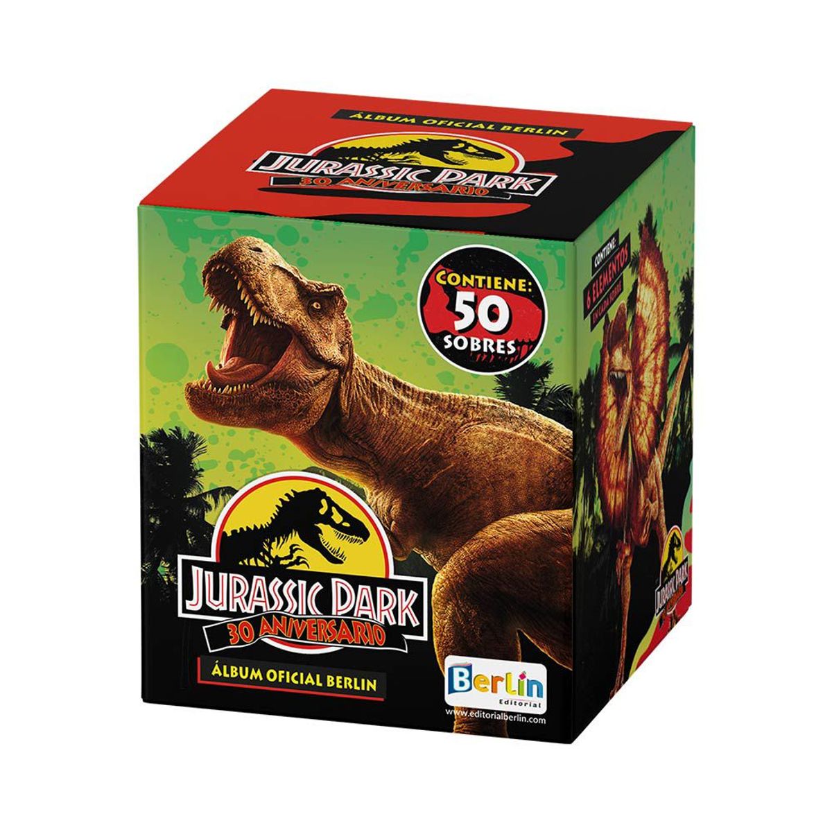 EDITORIAL BERLIN - Jurassic Park 30 años, 1 Cajita (50 Sobres)