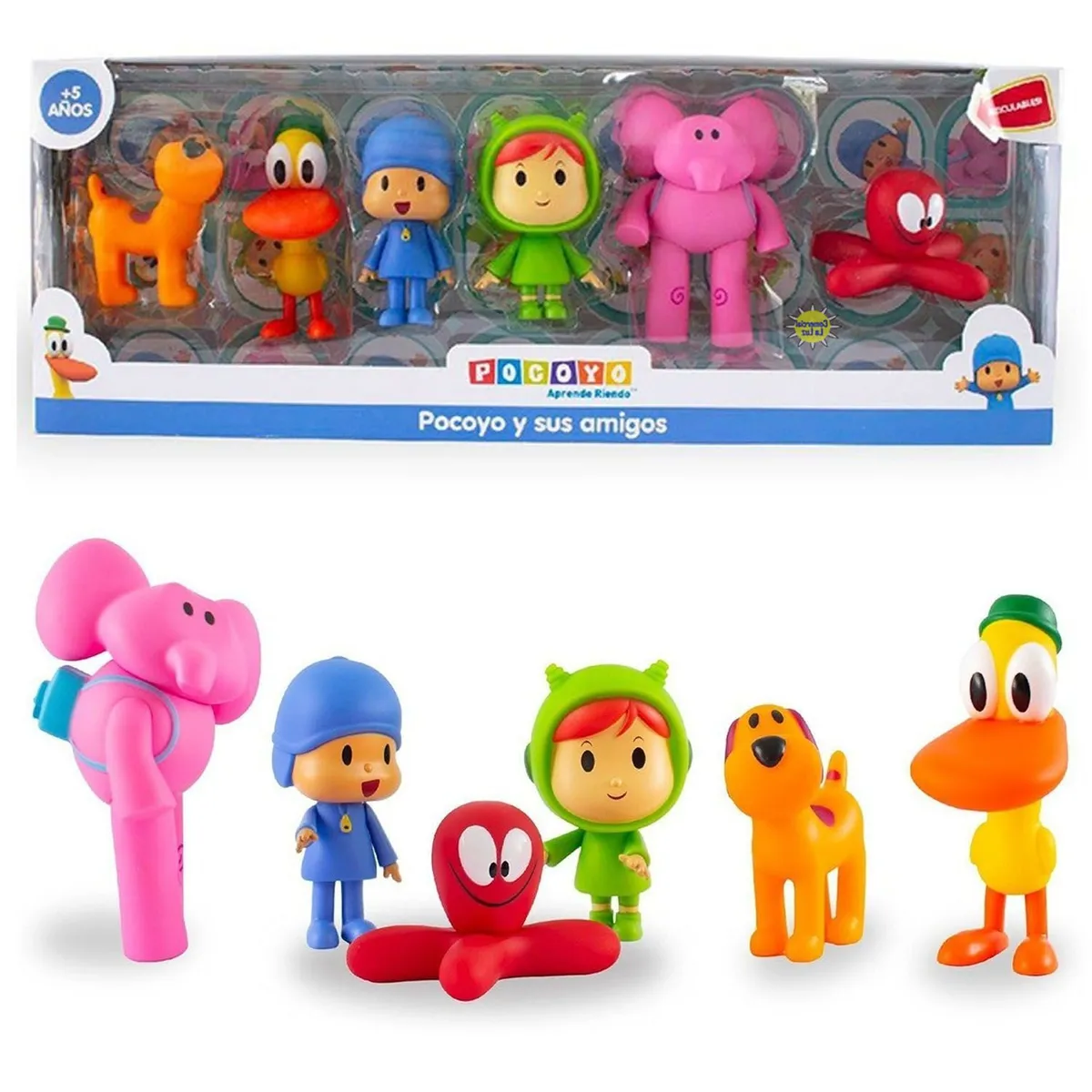POCOYO - Set de Figuras Articulables Pocoyo y sus Amigos 6pcs