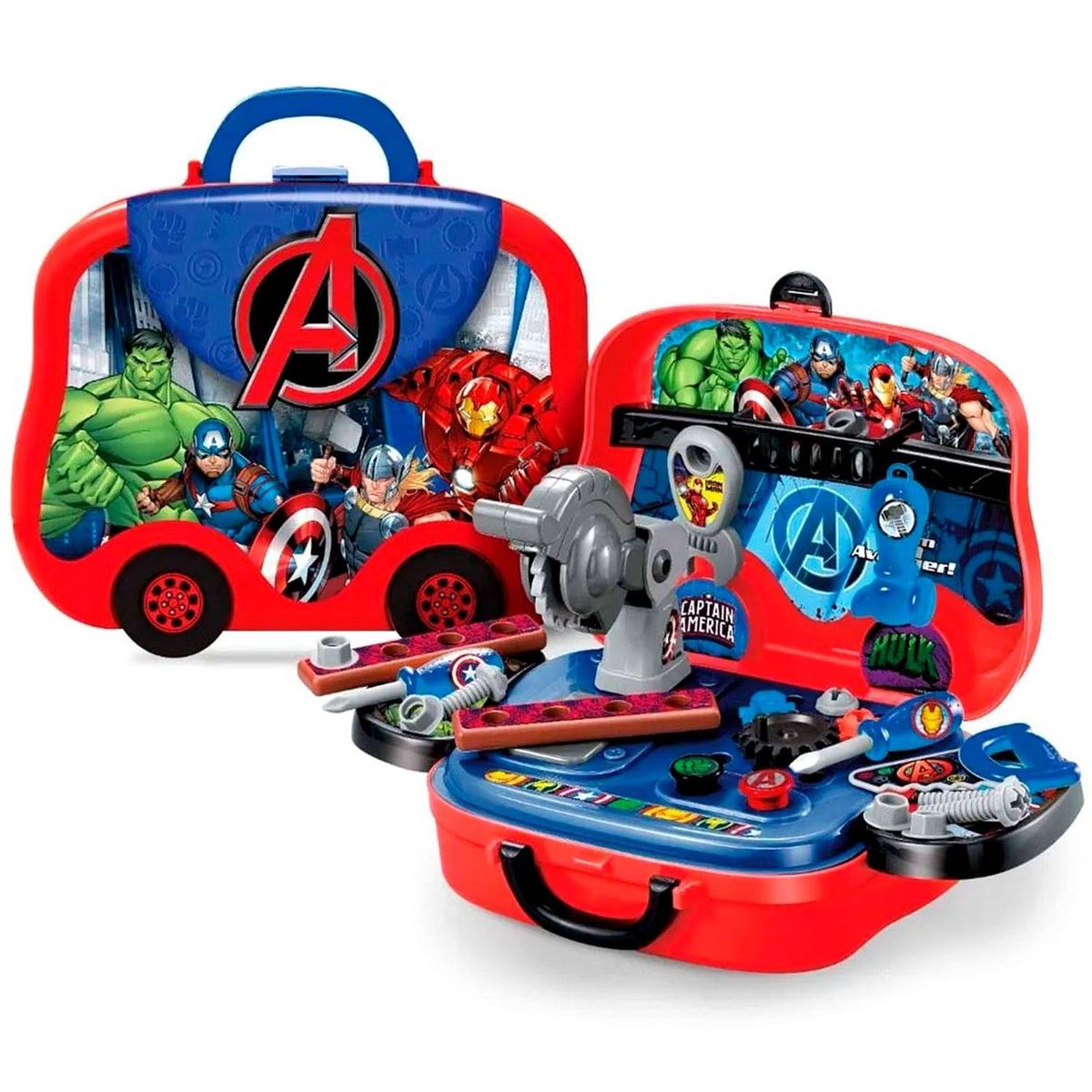 MARVEL - Set De Herramientas Y Lonchera 2 En 1 Avengers