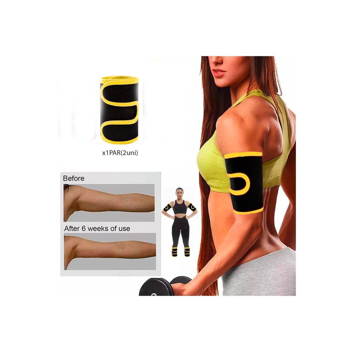 GENERICO - Faja para Brazos Reductora Moldeadora de Brazos y Pantorrillas