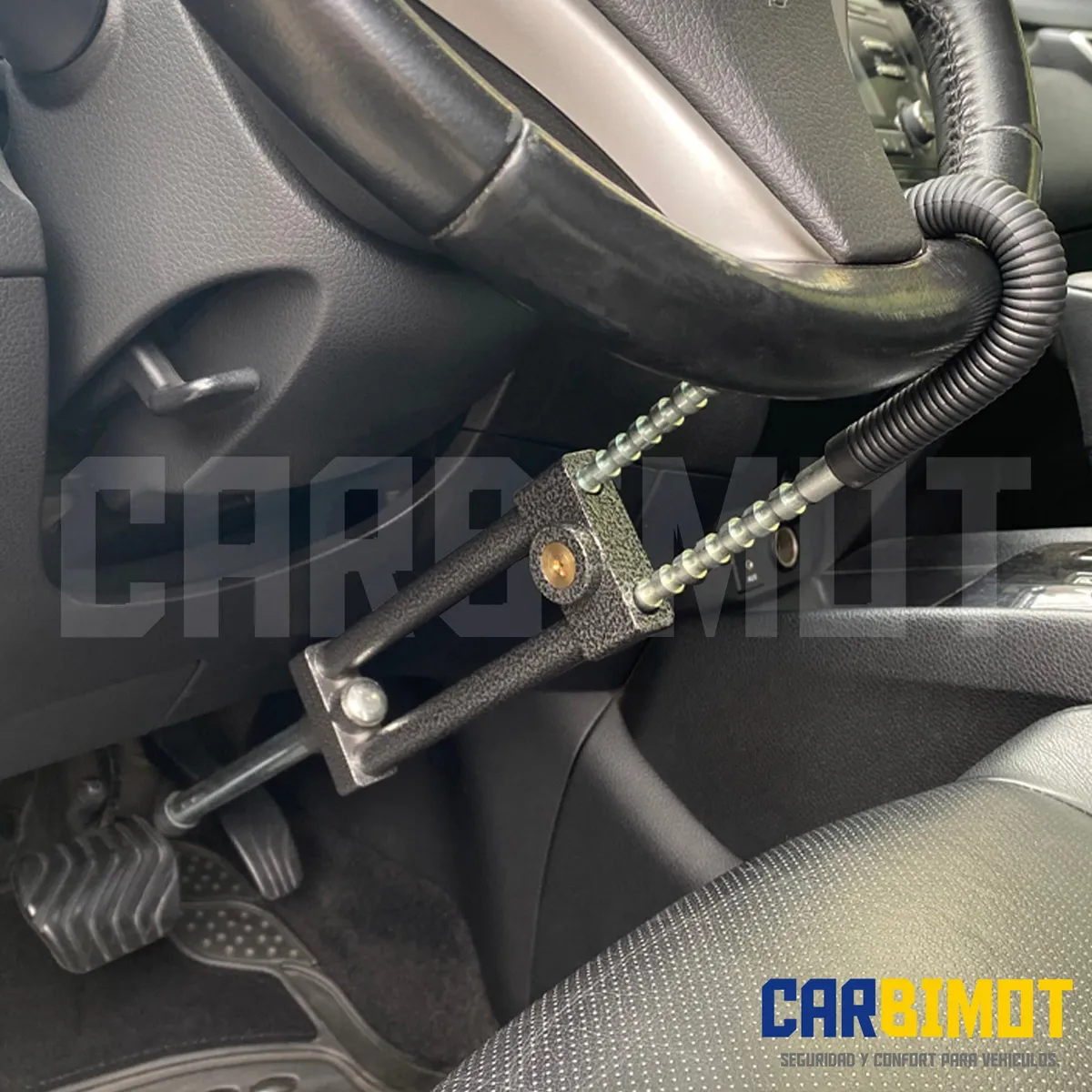 GENERICO - SEGURO BLOQUEO TRABA PEDAL TIMON VOLANTE ANTIRROBO VEHICULAR