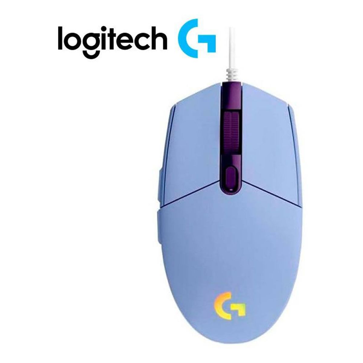 LOGITECH - Mouse Logitech G203 Lightsync Lila