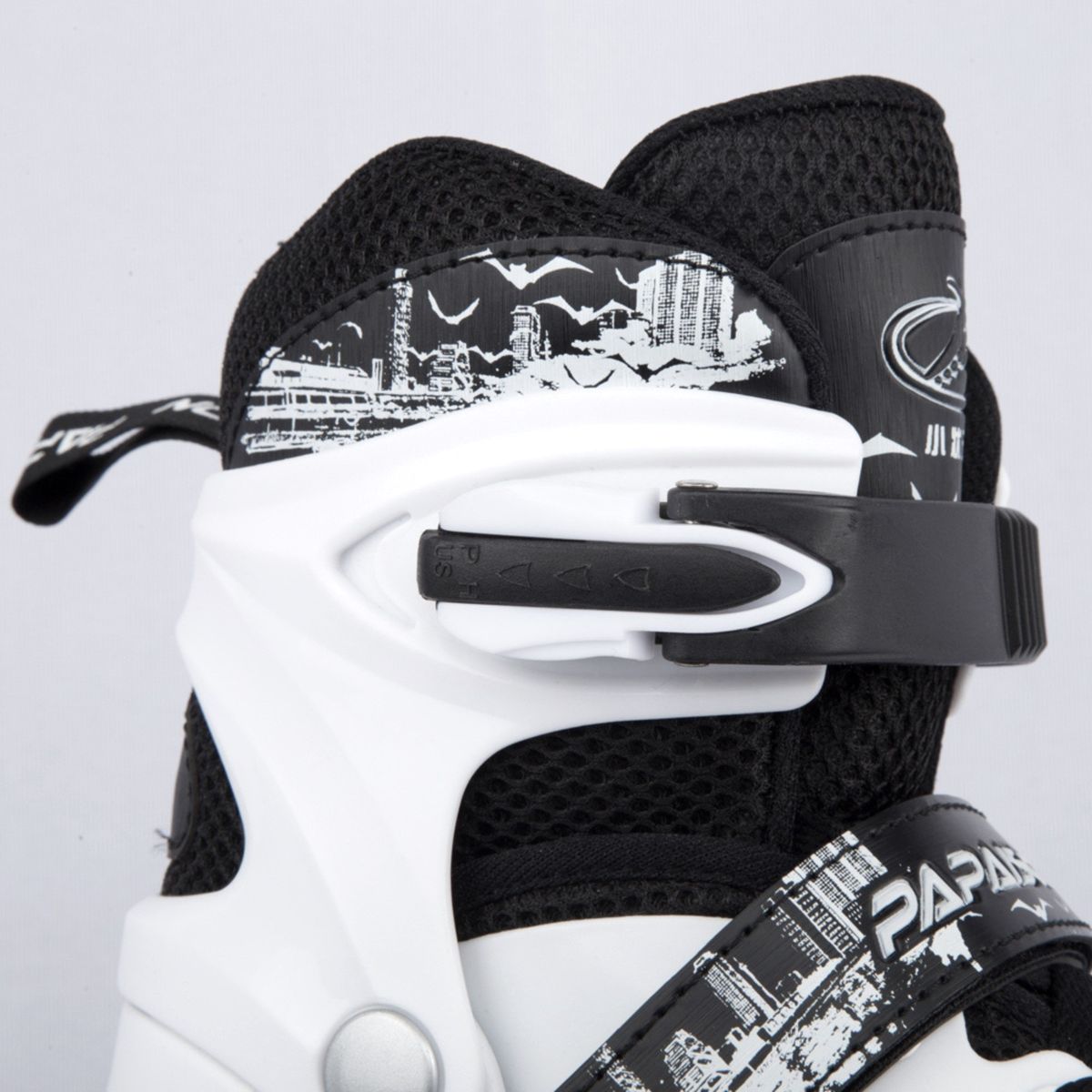 PAPAISON - Patines Cuatro Ruedas Ajustables Niños WH Tallas 31-32-33