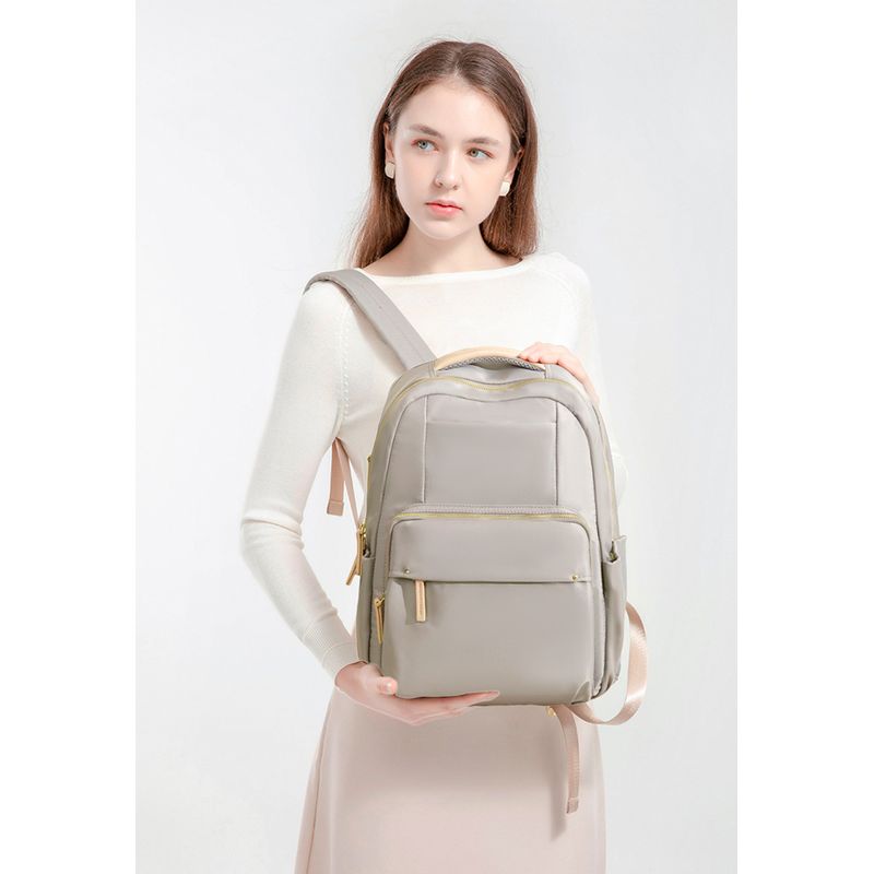 OEM - Mochila Génova con portalaptop hasta 14 - Gris