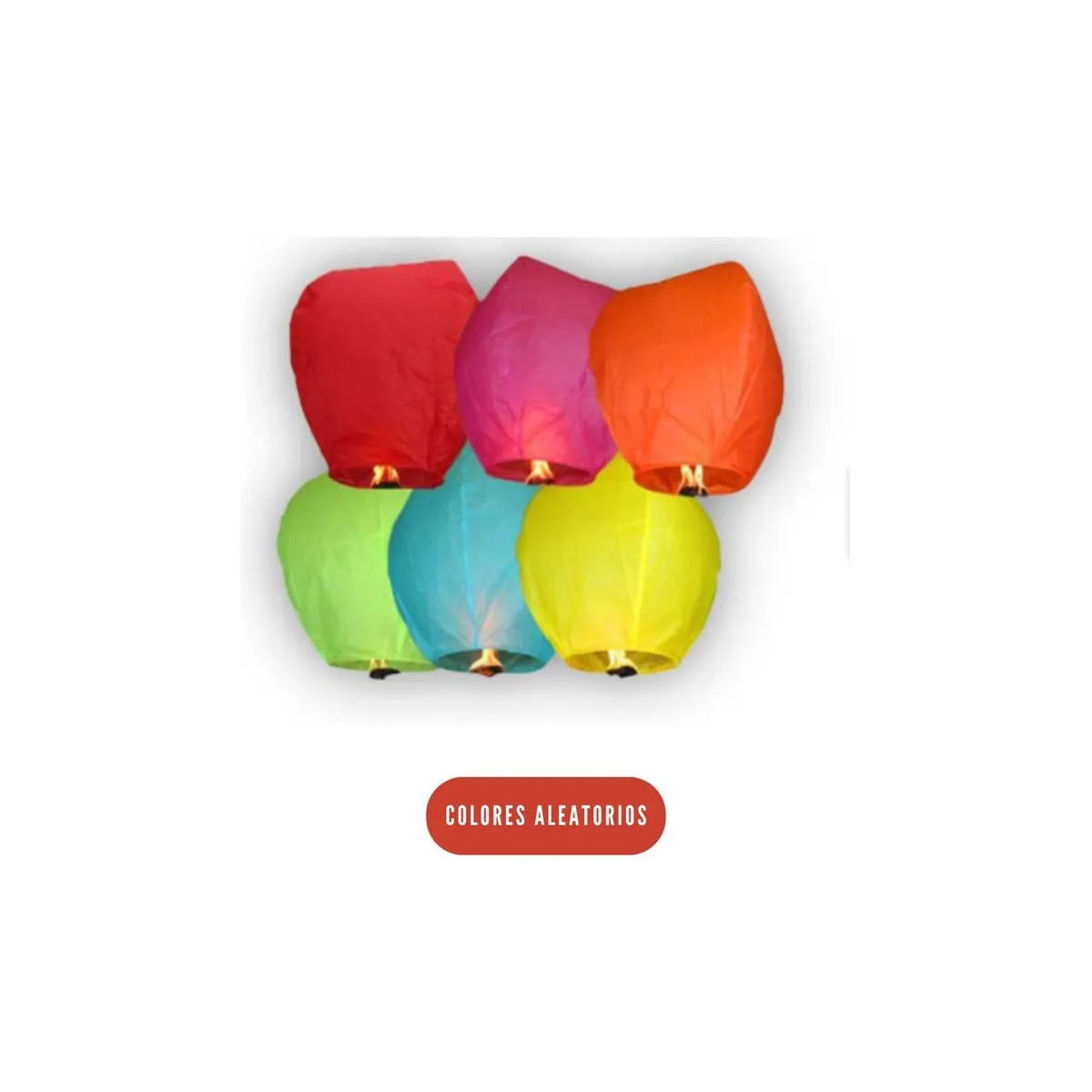 GENERICO - Globos de cantoya pack x3 unidades