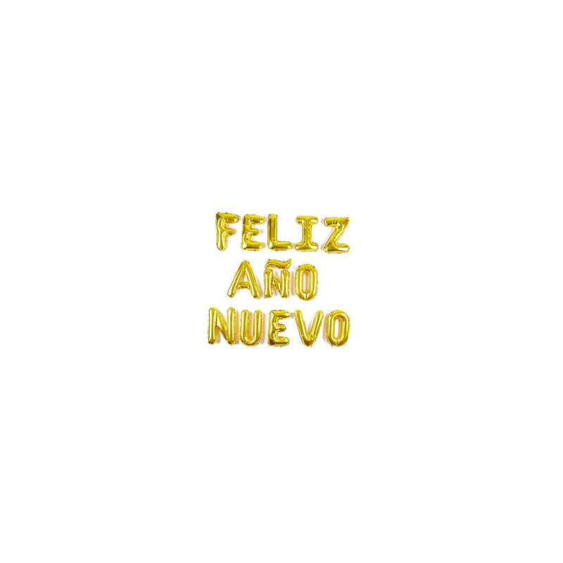 GENERICO - AÑO NUEVO - Feliz Año Nuevo Letras Metalicas