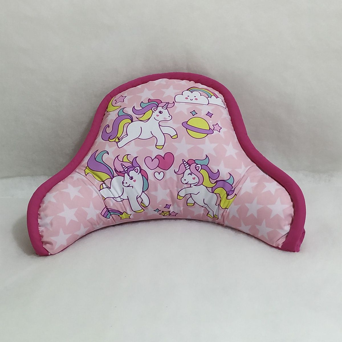 AMADEUS HOME - COJÍN ANATÓMICO PARA ESPALDA UNICORNIOS  60X40CM ¡FUNDA CON CIERRE!