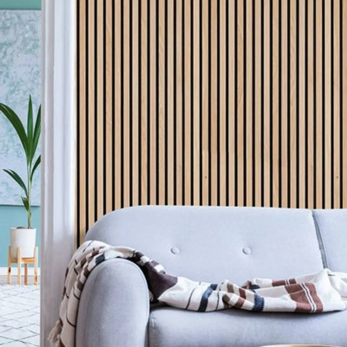 DECORPLAS - Wall Panel Wpc Por Caja 14 piezas Color Roble Para Decoracion