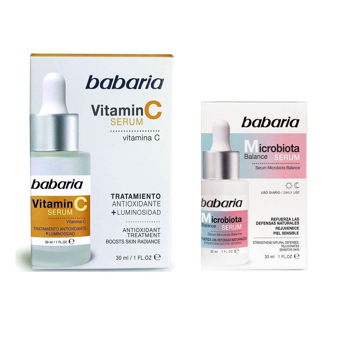 BABARIA - Serum Vitamina C  Serum Microbiotina - Babaria
