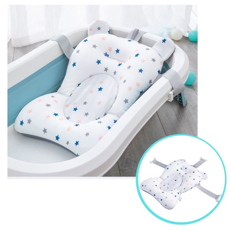GENERICO - Cojin para tina bañera bebe estrella Blanco