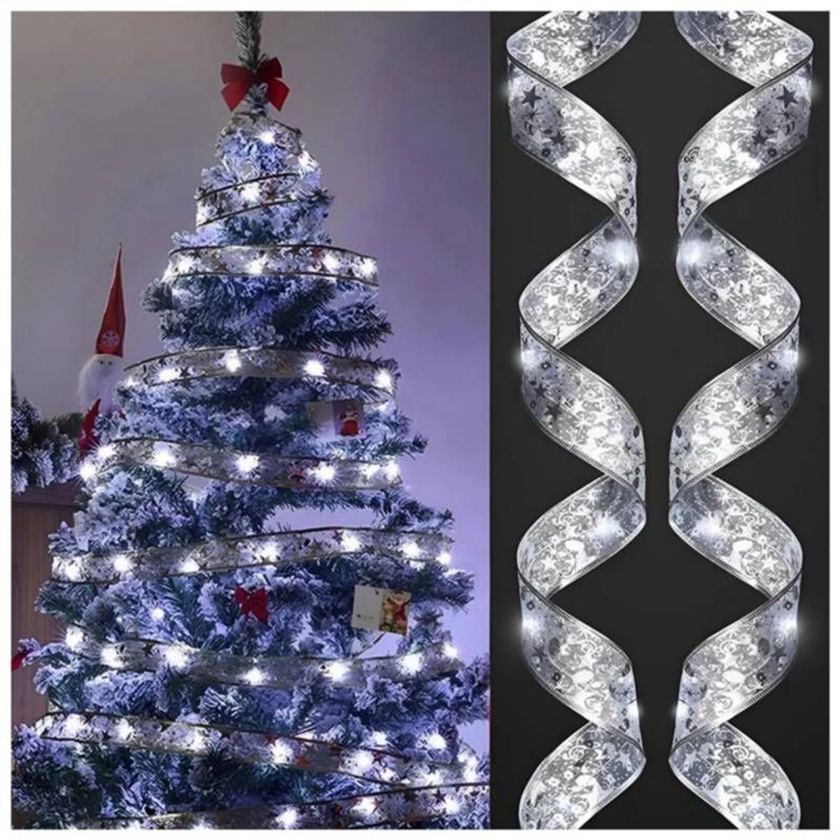 GENERICO - Cinta de luz Led para árbol navideño decoración regalo 5 m