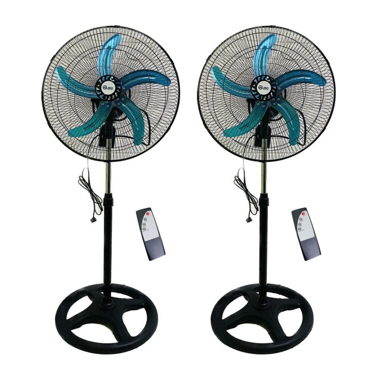 GENERICO - 2 Ventiladores JBO JB-1831 malla metal 18 pulgadas orbital 360º 3 en 1