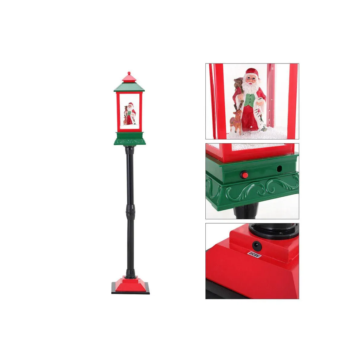 GENERICO - Farol navideño de papanoel musical 125cm