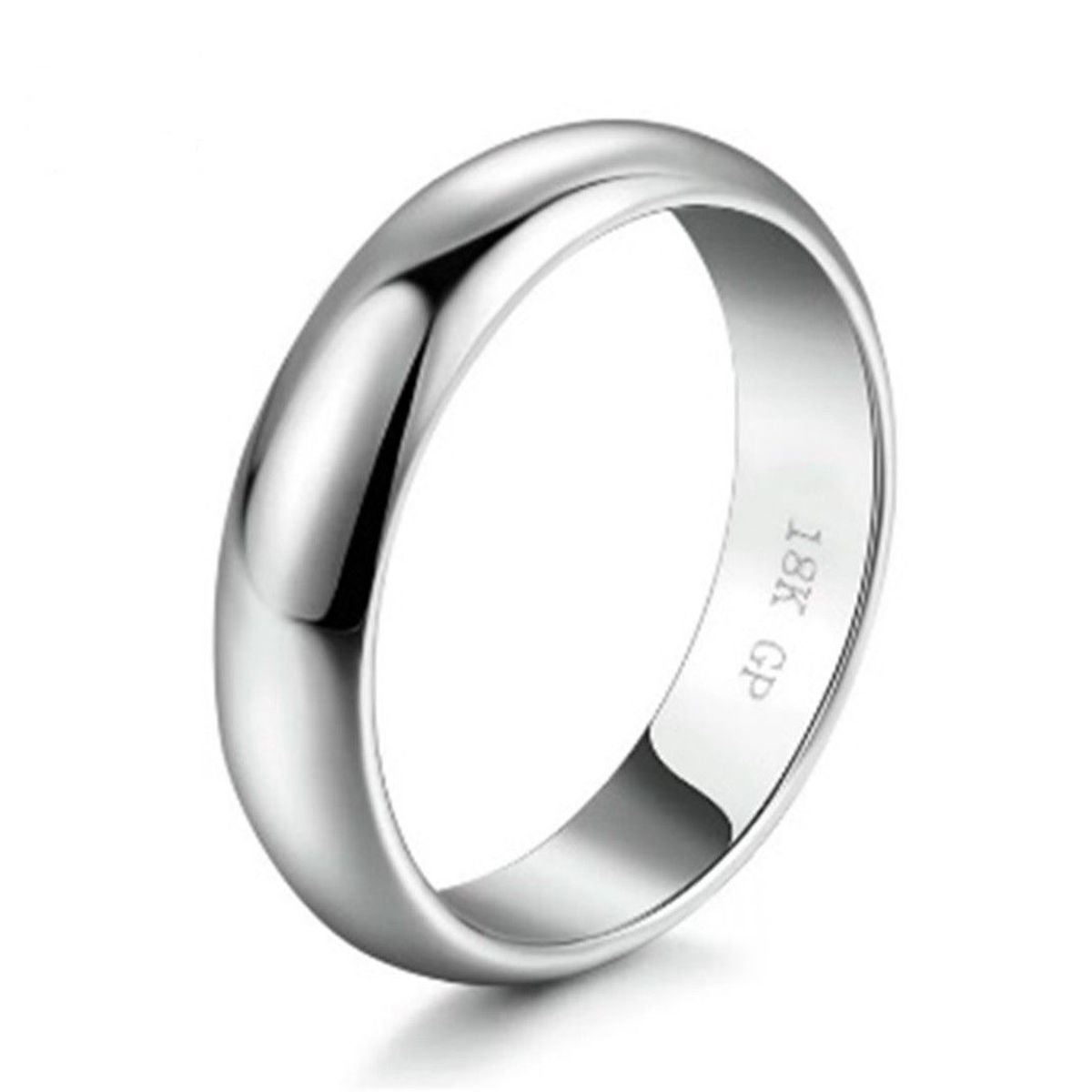 GENERICO - Anillo Matrimonio Eternal Heaven Hombre Bañado Oro Blanco Genieka