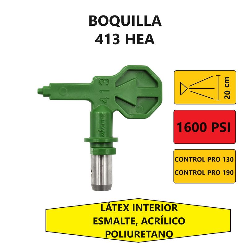 WAGNER - Boquilla de Pulverización para Pistola de Pintar Wagner - 413 HEA