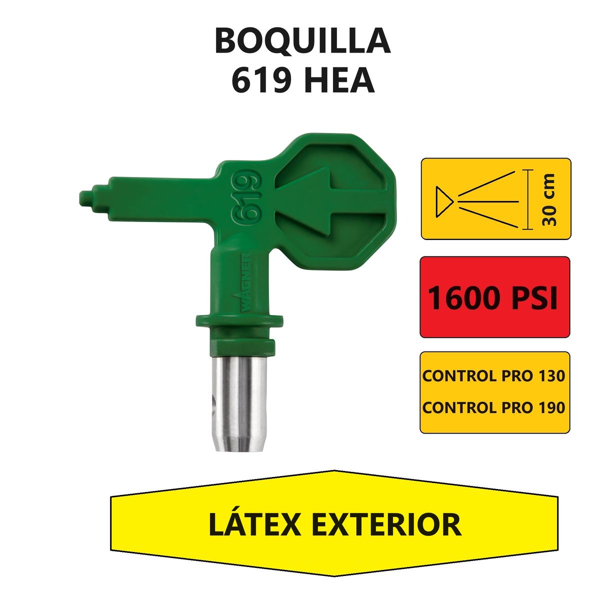 WAGNER - Boquilla de Pulverización para Pistola de Pintar Wagner - 619 HEA