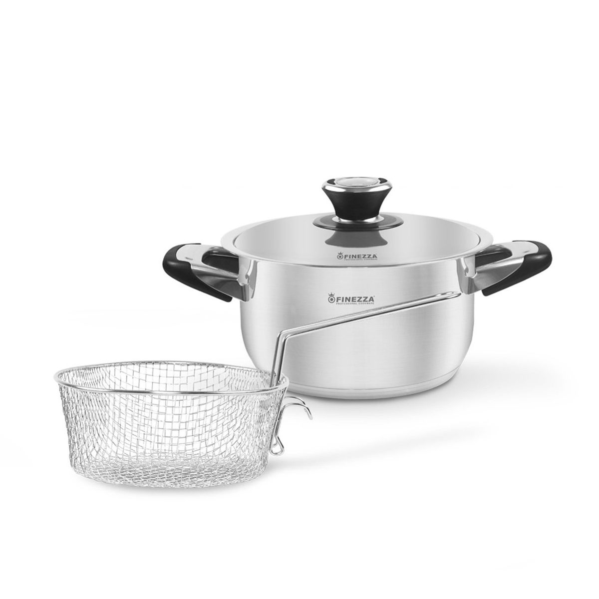 FINEZZA - JUEGO DE OLLAS EN ACERO INOXIDABLE 11 PZAS  FINEZZA