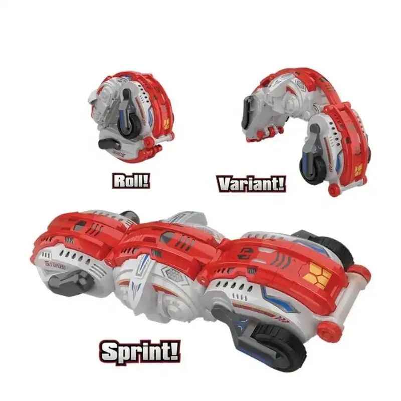 GENERICO - CARRO CONTRO REMOTO ORUGA - STUNT DEFORMATION - ROJO