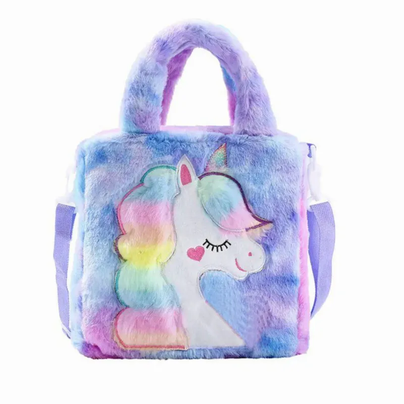 GENERICO - Bolso para Niñas de Unicornio Purpura  Lila