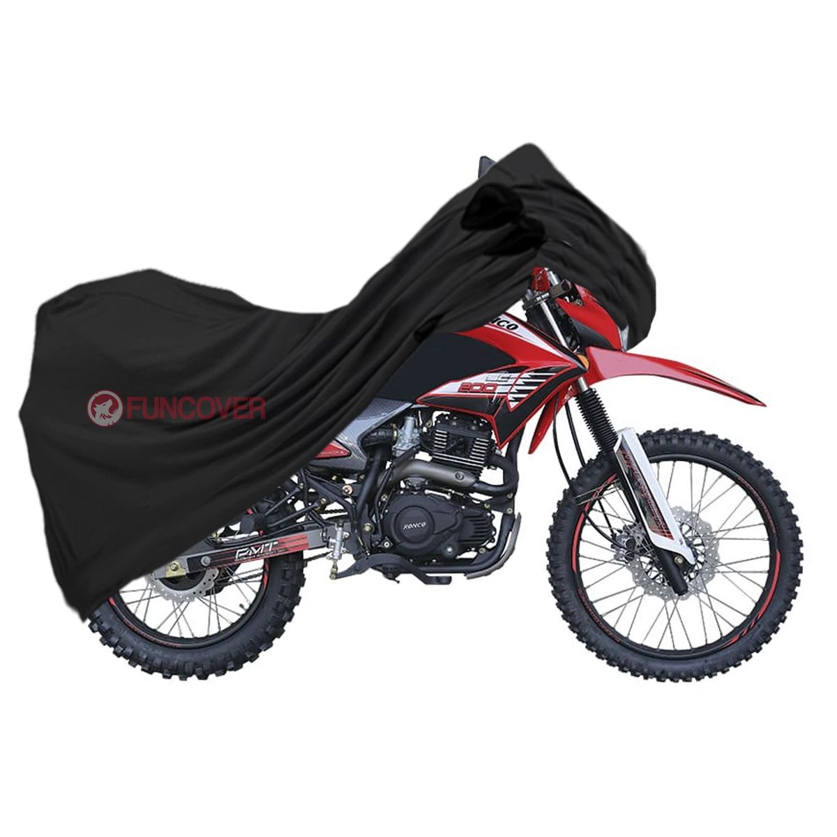 FUNCOVER - Funda Para Moto RONCO X - TREMO - A 200 Cobertor Impermeable Filtro Uv