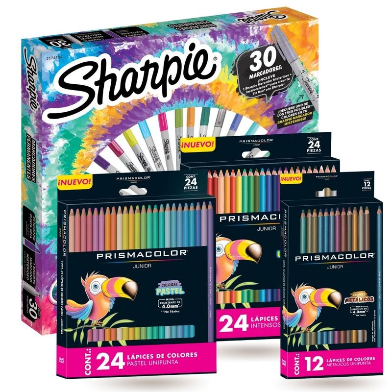 SHARPIE - Pack Colores y Plumones x 90