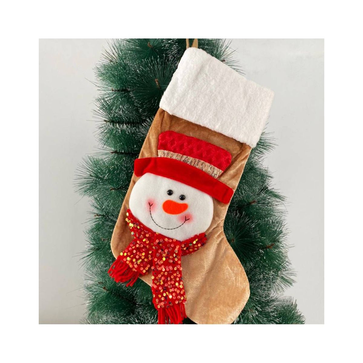 GENERICO - Bota Colgante de Muñeco de Nieve 45cm