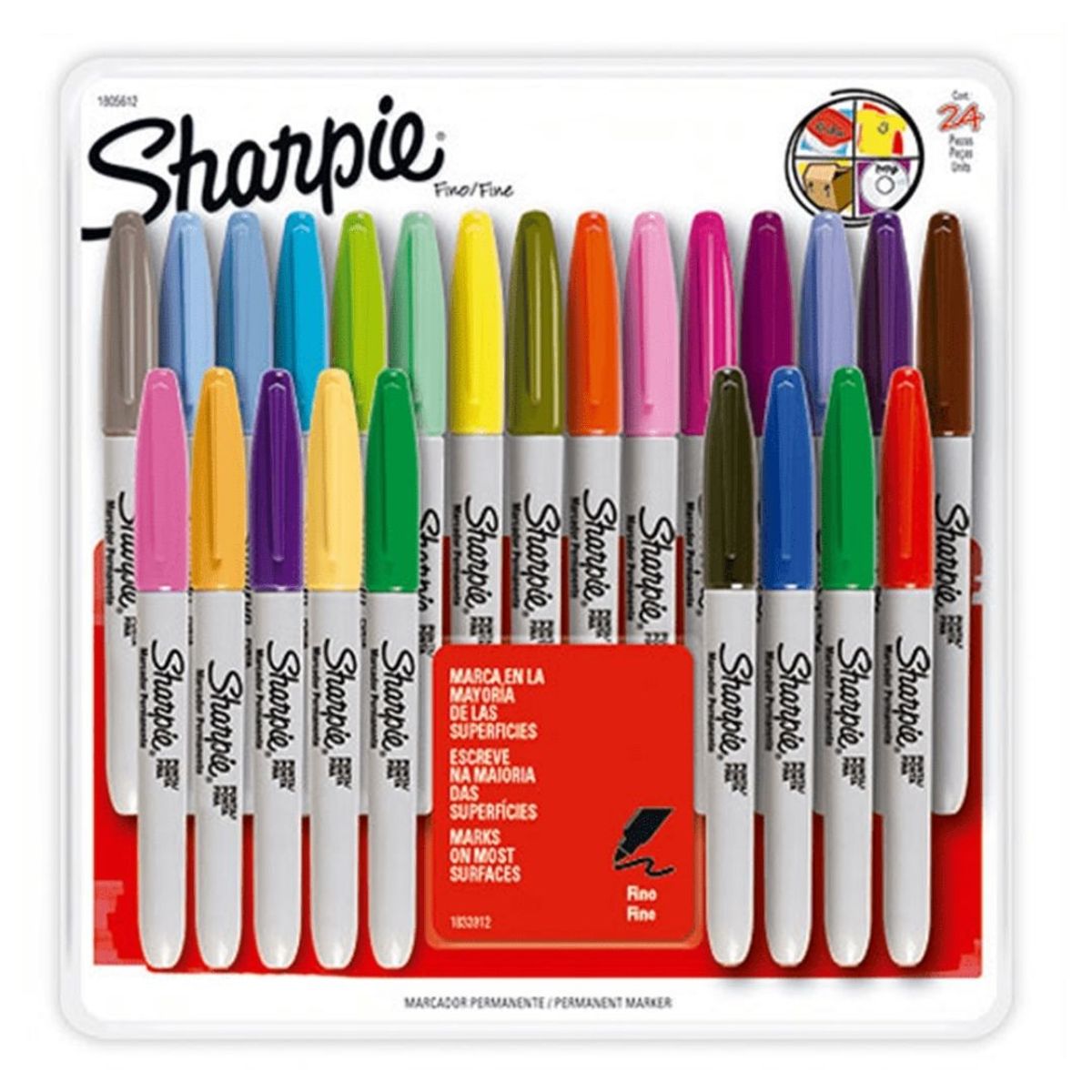 SHARPIE - Pack Colores y Plumones x 48 Básico