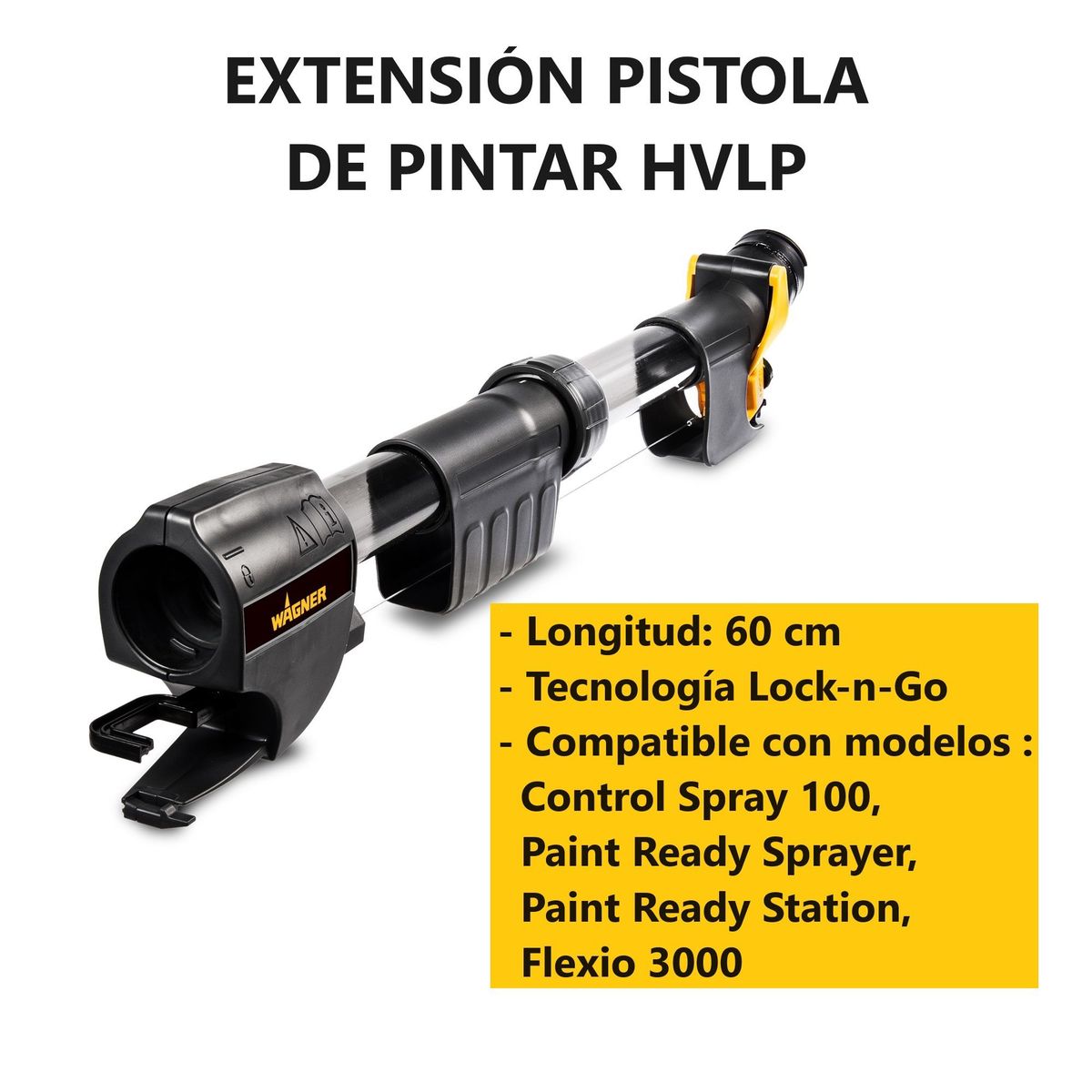 WAGNER - Extensión HVLP para Pistola de Pintar Wagner