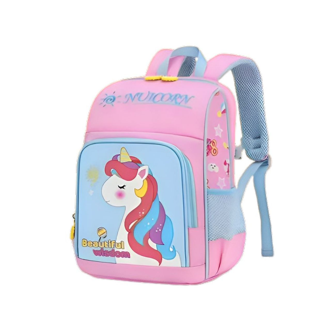 GENERICO - Mochila Unicornio Doble cierre Unisex