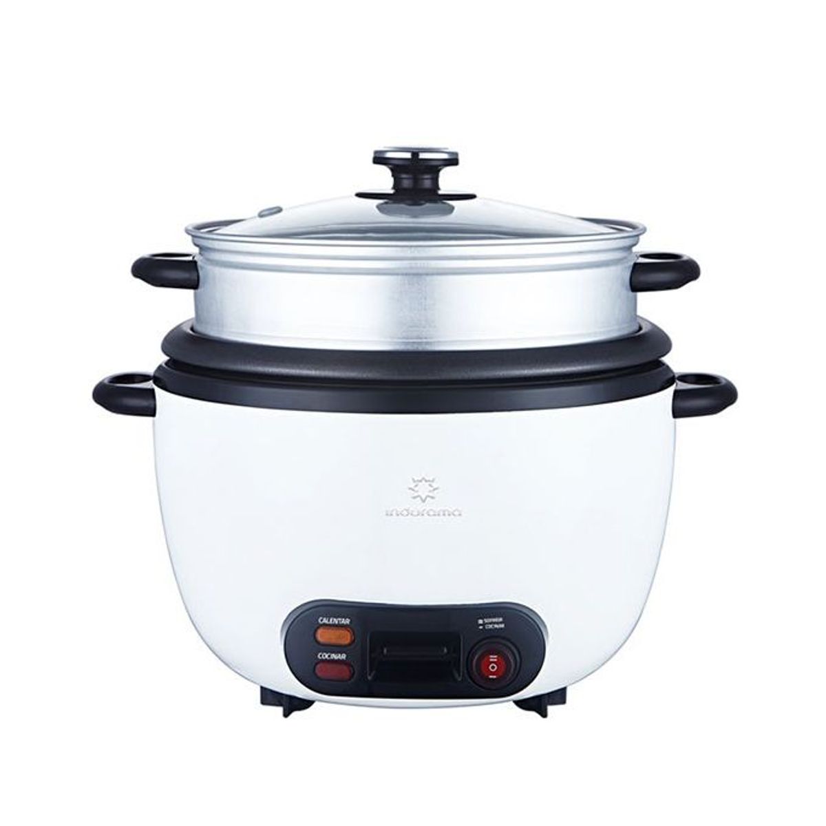 INDURAMA - Olla Arrocera 18L con Vaporera Indurama OAI BL18  Blanco