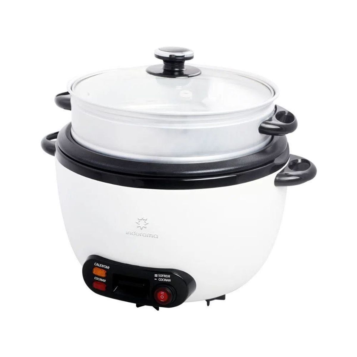 INDURAMA - Olla Arrocera 18L con Vaporera Indurama OAI BL18  Blanco