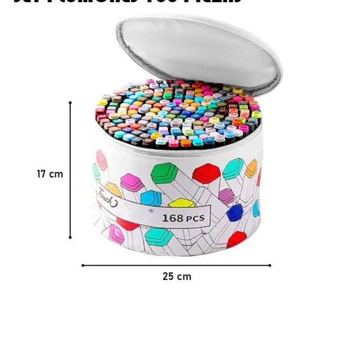 GENERICO - SET DE 168 PLUMONES KAWAII ARTISTICOS