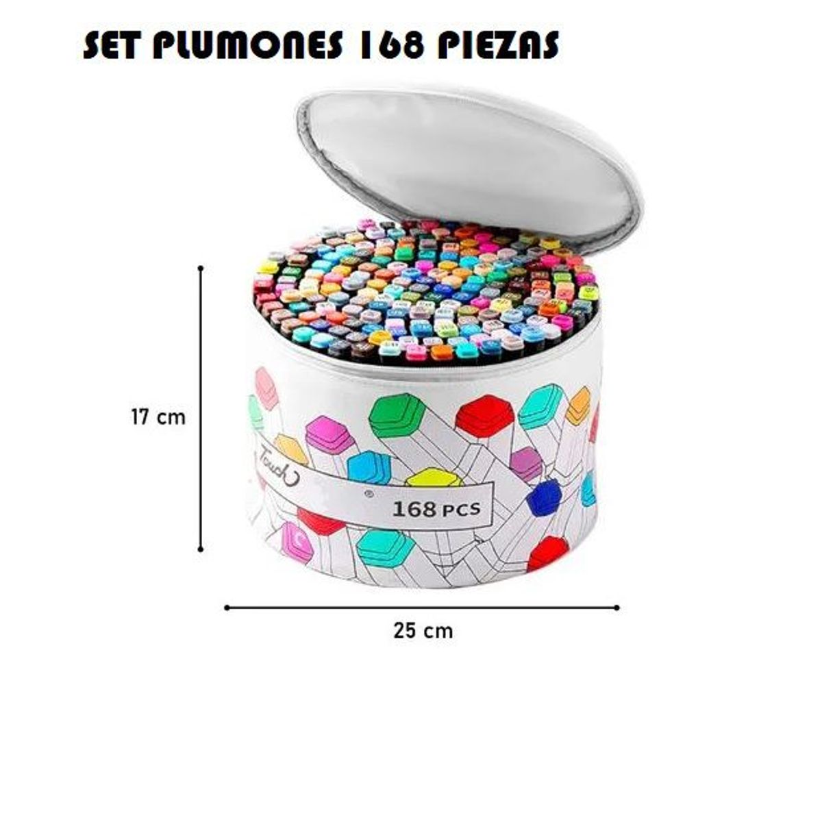 GENERICO - SET DE 168 PLUMONES KAWAII ARTISTICOS