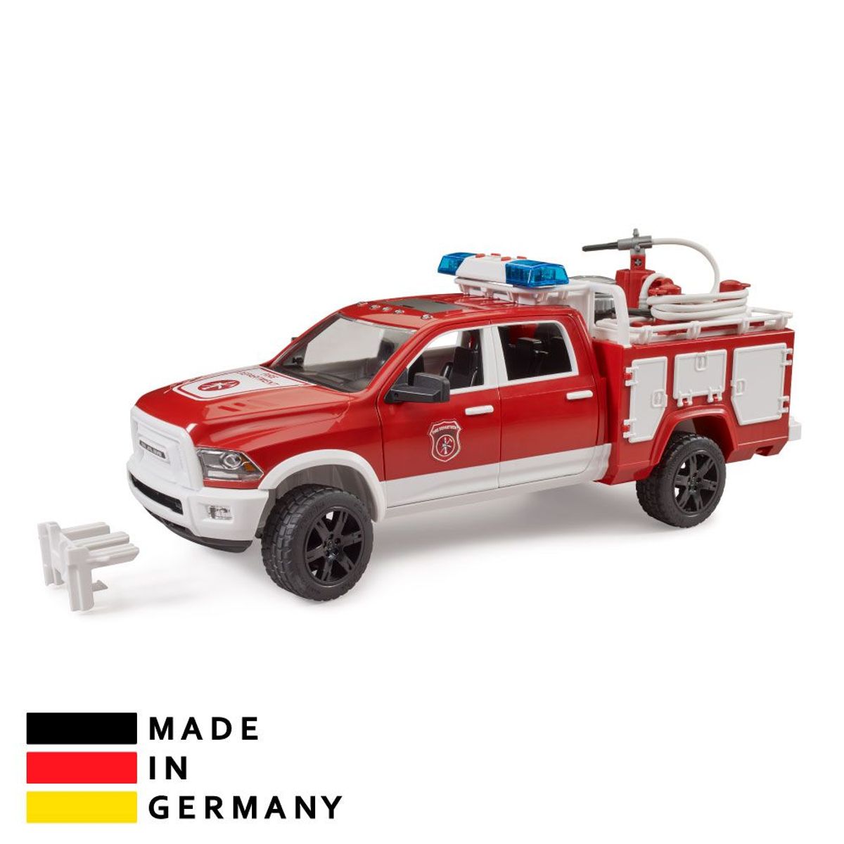 BRUDER - Juguete Camioneta Bombero Dodge Ram Luces Sonido Bruder 2544